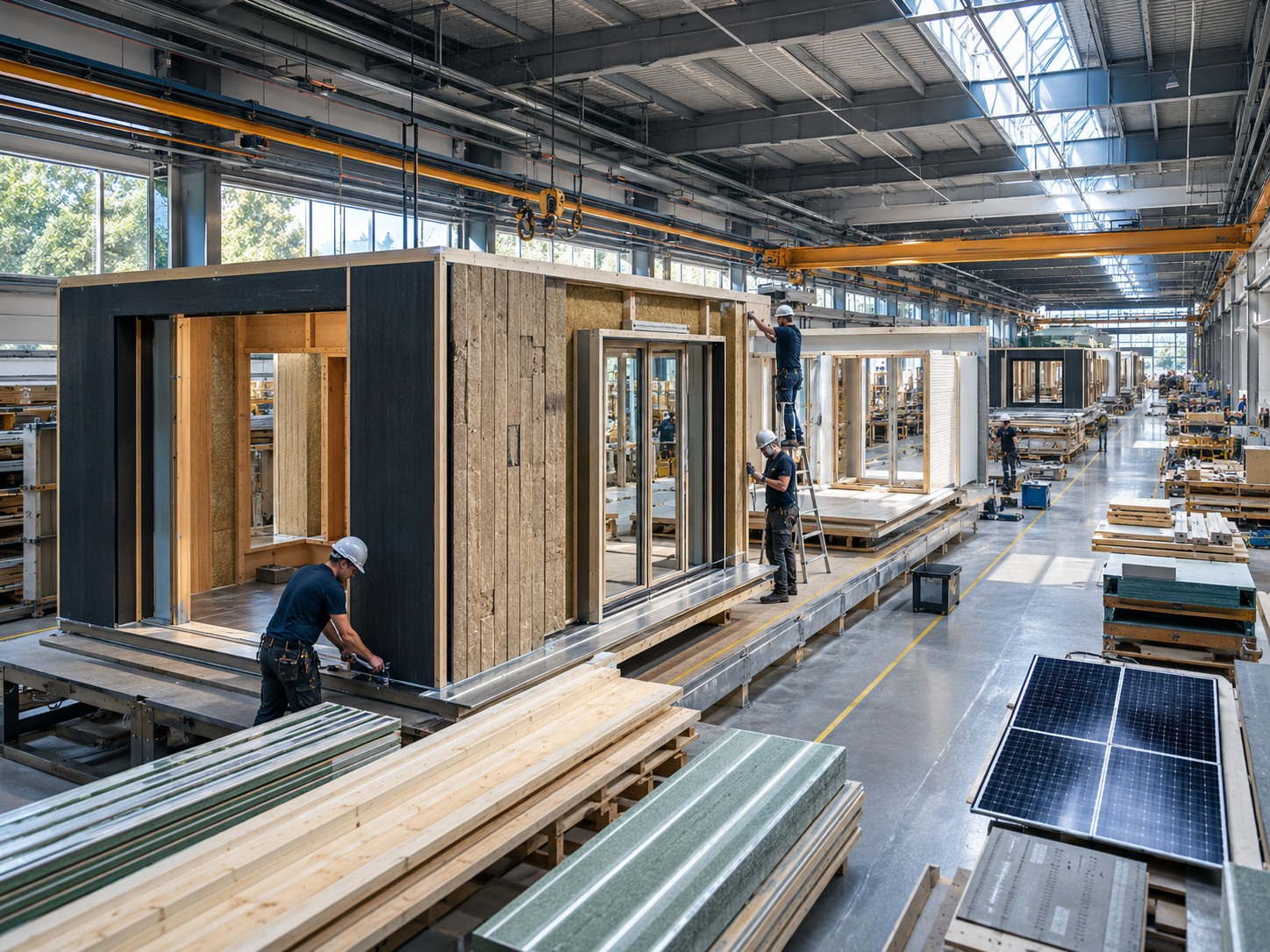 Factory-built modular structure components